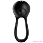 SATISFYER - MAJESTIC DUO RING VIBRATOR BLACK
