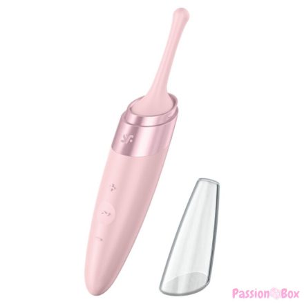 SATISFYER - TWIRLING DELIGHT CLIT TIP VIBRATOR PINK