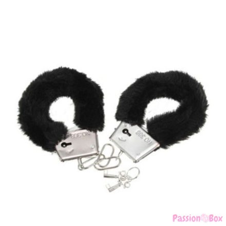 DIABLO PICANTE - PLEASURE FURRY HANDCUFFS BLACK