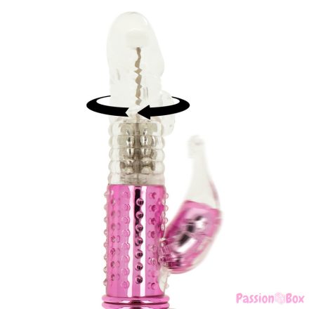 OHMAMA - VIBRATOR WITH ROTATION FUNCTION AND CLITORIS STIMULATOR