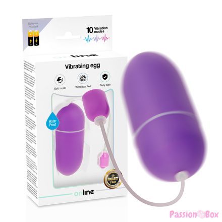 ONLINE - WATERPROOF VIBRATING EGG PURPLE