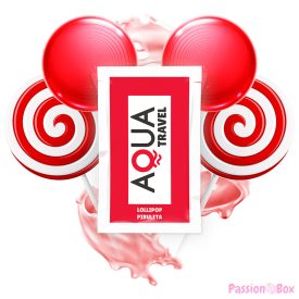 AQUA TRAVEL - LOLLIPOP FLAVOUR WATERBASED LUBRICANT 6 ML