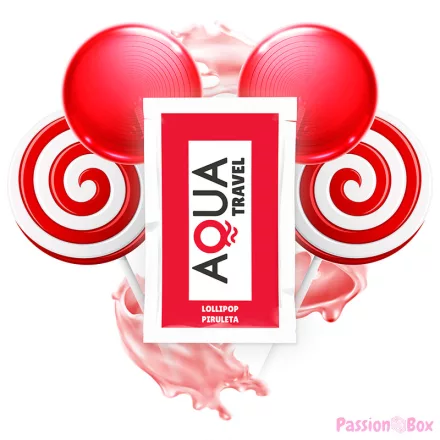 AQUA TRAVEL - LOLLIPOP FLAVOUR WATERBASED LUBRICANT 6 ML