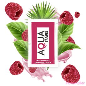   AQUA TRAVEL - WILD RASPBERRY FLAVOUR WATERBASED LUBRICANT 6 ML