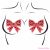 LEG AVENUE - BOWS NIPPLE COVERS ONE SIZE
