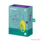 SATISFYER - SPECTACULAR DUO RING VIBRATOR YELLOW