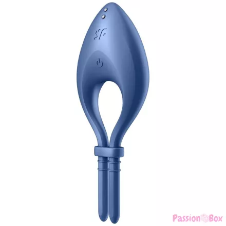 SATISFYER - BULLSEYE RING VIBRATOR APP BLUE