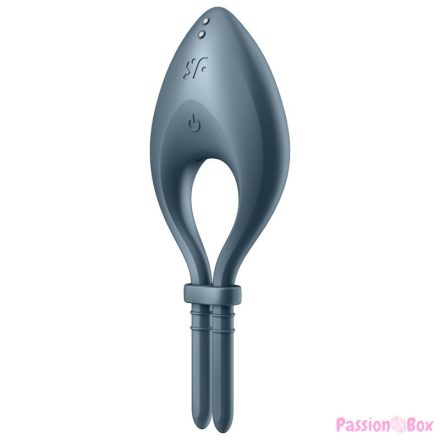 SATISFYER - BULLSEYE RING VIBRATOR APP GREY