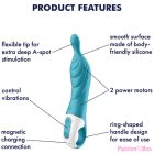 SATISFYER - AMAZING 2 ASPOT VIBRATOR TURQUOISE