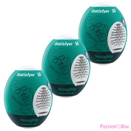 SATISFYER - 3 MASTURBATOR EGGS NAUGHTY