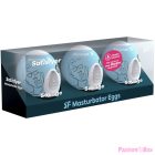 SATISFYER - 3 MASTURBATOR EGGS SAVAGE