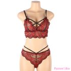 SUBBLIME - SET TWO PIECES SET LACE TOP AND PANTIES S/M