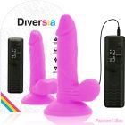 DIVERSIA - FLEXIBLE VIBRATING DILDO PURPLE 17 CM -O- 3.3 CM