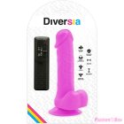 DIVERSIA - FLEXIBLE VIBRATING DILDO PURPLE 20.5 CM -O- 4.2 CM