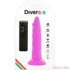 DIVERSIA - FLEXIBLE VIBRATING DILDO PURPLE 23 CM -O- 4.3 CM
