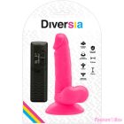 DIVERSIA - FLEXIBLE VIBRATING DILDO PINK 17 CM -O- 3.3 CM