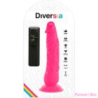 DIVERSIA - FLEXIBLE VIBRATING DILDO PINK 21 CM -O- 4.9 CM