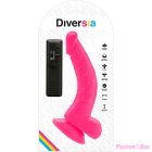 DIVERSIA - FLEXIBLE VIBRATING DILDO PINK 21.5 CM -O- 4.5 CM