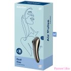 SATISFYER - DUAL KISS AIR PULSE VIBRATOR BLACK