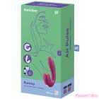 SATISFYER - SUNRAY STIMULATOR AND VIBRATOR APP RED