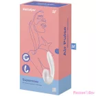 SATISFYER - SUPERNOVA AIR PULSE STIMULATOR & VIBRATION WHITE