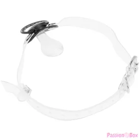 OHMAMA FETISH TRANSPARENT PACIFIER GAG