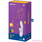 SATISFYER - DOUBLE FLEX VIBRATOR APP WHITE