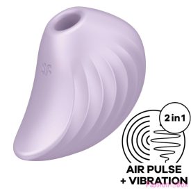   SATISFYER - PEARL DIVER AIR PULSE STIMULATOR & VIBRATOR VIOLET