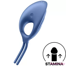SATISFYER - SWORDSMAN RING VIBRATOR BLUE