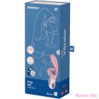 SATISFYER - HUG ME RABBIT VIBRATOR APP PINK