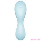 SATISFYER - CURVY TRINITY 5 AIR PULSE STIMULATOR & VIBRATOR APP BLUE