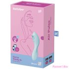 SATISFYER - CURVY TRINITY 5 AIR PULSE STIMULATOR & VIBRATOR APP BLUE