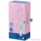 SATISFYER - AIR PUMP BUNNY 5+ INFLATABLE RABBIT VIBRATOR APP GREEN