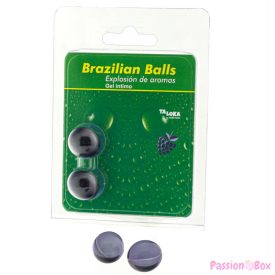 TALOKA - 2 BRAZILIAN BALLS BERRIES INTIMATE GEL