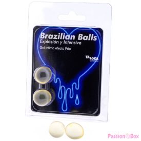  TALOKA - 2 BRAZILIAN BALLS COLD & VIBRATION EFFECT EXCITING GEL