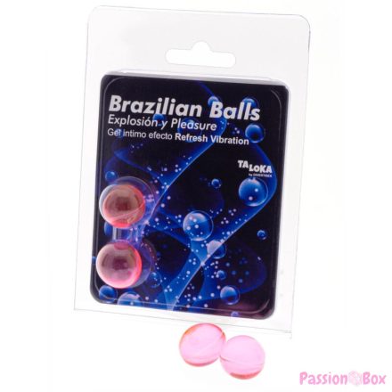TALOKA - 2 BRAZILIAN BALLS REFRESH VIBRATING EFFECT EXCITING GEL