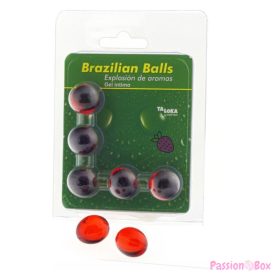 TALOKA - 5 BRAZILIAN BALLS STRAWBERRY INTIMATE GEL
