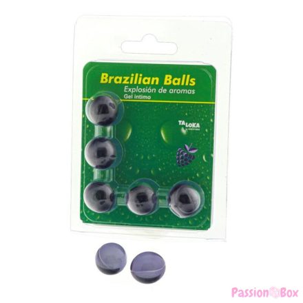 TALOKA - 5 BRAZILIAN BALLS BERRIES INTIMATE GEL