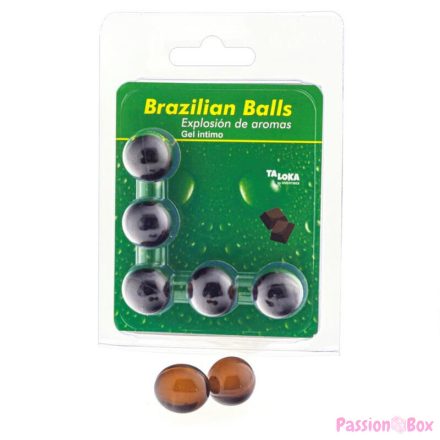 TALOKA - 5 BRAZILIAN BALLS CHOCOLATE INTIMATE GEL
