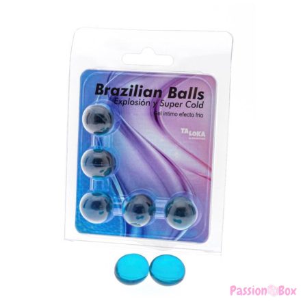 TALOKA - 5 BRAZILIAN BALLS COLD EFFECT EXCITING GEL