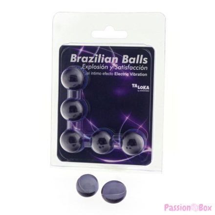 TALOKA - 5 BRAZILIAN BALLS ELECTRIC VIBRATING EFFECT EXCITING GEL