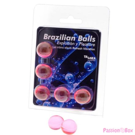 TALOKA - 5 BRAZILIAN BALLS REFRESH VIBRATING EFFECT EXCITING GEL