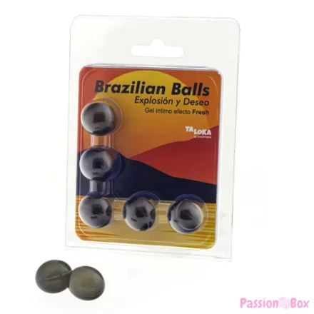 TALOKA - 5 BRAZILIAN BALLS FRESH EFFECT EXCITING GEL