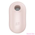 SATISFYER - PRO TO GO 2 DOUBLE AIR PULSE STIMULATOR & VIBRATOR BEIGE