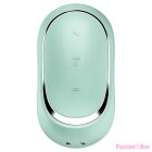 SATISFYER - PRO TO GO 2 DOUBLE AIR PULSE STIMULATOR & VIBRATOR GREEN