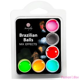 SECRET PLAY SET 6 BRAZILIAN BALLS MIX EFFECT
