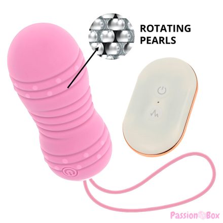 OHMAMA - REMOTE CONTROL EGG 7 MODES ROTATION PINK