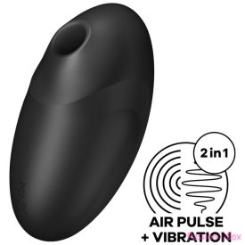   SATISFYER - VULVA LOVER 3 AIR PULSE STIMULATOR & VIBRATOR BLACK