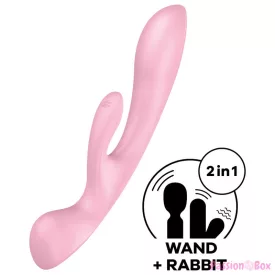SATISFYER - TRIPLE OH HYBRID VIBRATION PINK