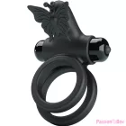 PRETTY LOVE - DOUBLE VIBRATING RING WITH BLACK STIMULATOR